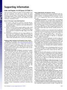 Supporting Information Fiske and DupreepnasThe present study examines perceptions of people holding certain jobs and occupations. Our goal was to examine the group structure of job stereotypes to gai