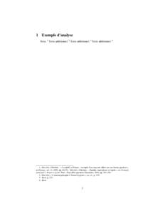 1  Exemple d’analyse Texte. 1 Texte additionnel. 2 Texte additionnel. 3 Texte additionnelD ELPHY, Christine : « La parité en France : exemple d’un mauvais débat sur une bonne question »,