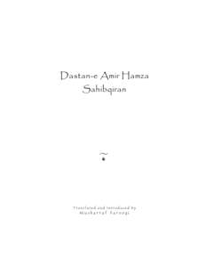 Dastan-e Amir Hamza Sahibqiran   