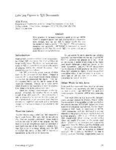 Labelling Figures in  Documents Alan Hoenig Department of Mathematics, John Jay College/City University of New York