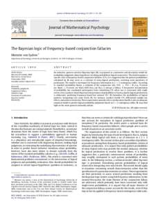 The Bayesian logic of frequency-based conjunction fallacies