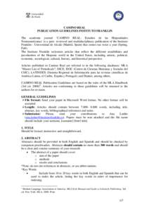 Microsoft Word - CAMINO REAL  Publication guidelines Instituto Franklin _2_.docx