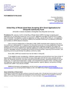 50 Valley Street Providence, RI[removed]Phone[removed]Fax[removed]www.LIVEUNITEDri.org