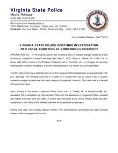 Microsoft Word - CNG-MRVSP  Longwood PD Investigate Fatal Shooting.doc