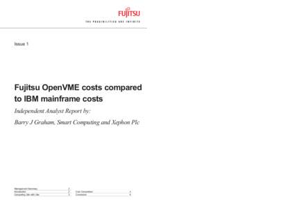 Issue 1  Fujitsu OpenVME costs compared