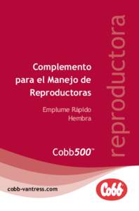 Emplume Rápido Hembra cobb-vantress.com  reproductora