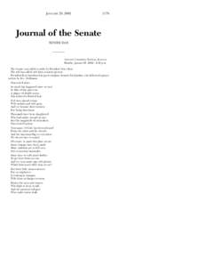 JANUARY 28, [removed]Journal of the Senate TENTH DAY