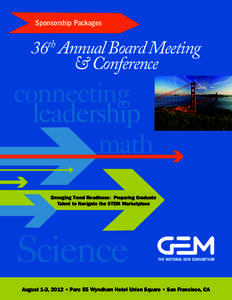 36th Annual Board Meeting & Conference  Sponsorship Packages 36 Annual Board Meeting & Conference