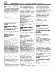 [removed]Federal Register / Vol. 78, No[removed]Wednesday, November 6, [removed]Notices which was published in the Federal Register on September 12, 2013, 78 FR