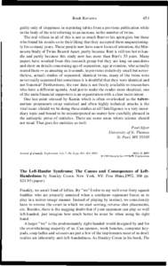 Book Reviews  451 guilty only of sloppiness in reprinting tables from a previous publication while in the body of the text referring to an increase in the number of twins.