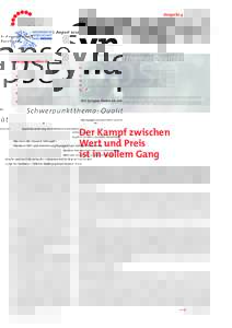 Ausgabe 4 I August 2012  Ärztegesellschaft Baselland  Die Synapse finden Sie unter: