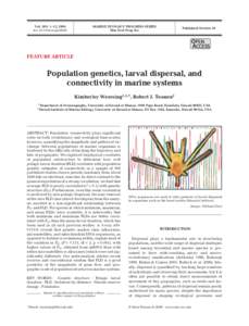 Vol. 393: 1–12, 2009 doi: [removed]meps08287 MARINE ECOLOGY PROGRESS SERIES Mar Ecol Prog Ser