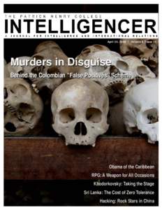 April 30, 2009 | Volume 4, Issue 10  Murders in Disguise
