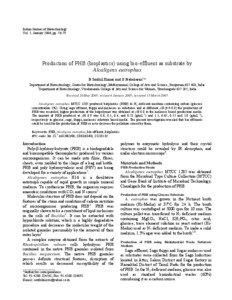 Indian Journal of Biotechnology Vol. 5, January 2006, pp[removed]