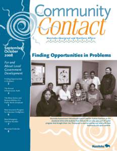 Manitoba Aboriginal and Northern Affairs  September/ October 2008