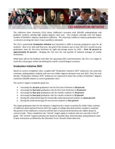 Achievement gap in the United States / Education / Higher education / Decreasing graduation completion rates in the United States / Colorado State University / Association of Public and Land-Grant Universities / American Association of State Colleges and Universities / California State University