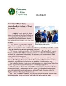 FFAField Trip Press Release