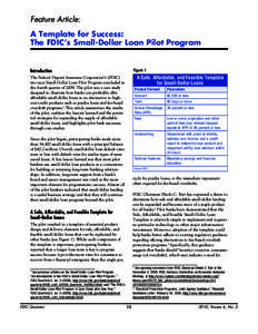 Feature Article: A Template for Success: The FDIC’s Small-Dollar Loan Pilot Program Figure 1