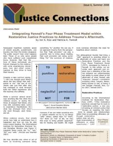 Intervention Model  Integrating Fennell’s Four Phase Treatment Model within Restorative Justice Practices to Address Trauma’s Aftermath. by Jon S. Rice and Patricia A. Fennell