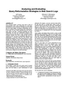 Query expansion / Learning to rank / Relevance feedback / Google Search / SQL / Web search engine / Information science / Information retrieval / Web search query