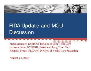 FIDA Update and MOU Discussion