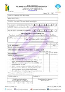 Congenital heart disease / Philippine Health Insurance Corporation / Ventricular septal defect / VSD / Cardiology / Atrial septal defect / Atrioventricular septal defect