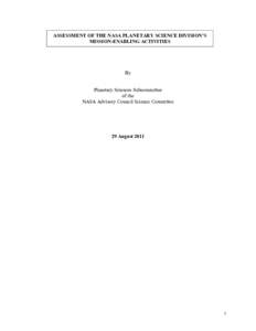 Astrobiology / Ronald Greeley / Science Mission Directorate / Lunar and Planetary Institute / Goddard Space Flight Center / NASA Lunar Science Institute / Ames Research Center / Planetary science / NASA Astrobiology Institute / Spaceflight / Space / NASA