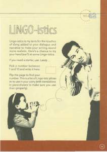 Take Ten for Writers - LINGO-istics Excerise | 42