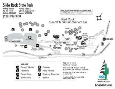 National Register of Historic Places in Arizona / Slide Rock State Park / Oak Creek Canyon / Sedona /  Arizona / Geography of Arizona / Coconino National Forest / Arizona