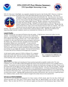 STS-125 Pre-Mission Summary