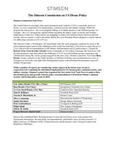 Microsoft Word - Stimson Commission on US Drone Policy web description to distribute