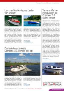 Watersportnieuws | Sloepen en sportboten  Lemmer Nautic nieuwe dealer van Energy  Alfastreet Marine, de producent van
