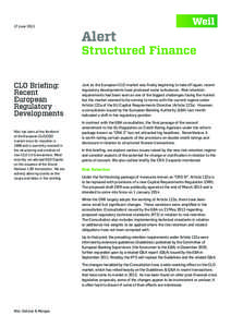 17 June[removed]Alert Structured Finance CLO Briefing: