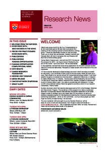 faculty of Veterinary Science Research News ISSUE 04