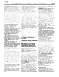 Federal Register / Vol. 73, No[removed]Thursday, December 18, [removed]Notices eliminate portions of, or wholly incorporate the No Action Alternative and would build upon the existing PLMRP at each District by strengthening