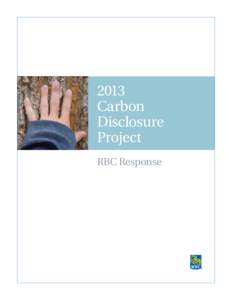 2013 Carbon Disclosure Project RBC Response