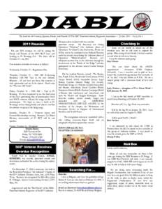 DIABLO The Link for All Veterans, Spouses, Family And Friends Of The 508th Parachute Infantry Regiment Association 2011 Reunion For our 2011 reunion, we will be joining the Family and Friends of the 505th RCT Assn. and