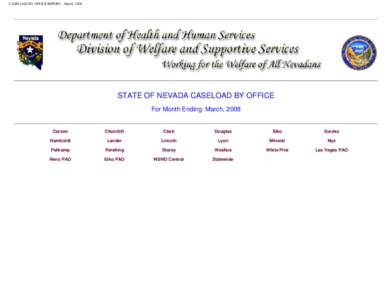 CASELOAD BY OFFICE REPORT - March, 2008