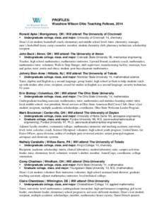 Mid-American Conference / Higher education / Academia / Oak Ridge Associated Universities / American Association of State Colleges and Universities / Ohio University / University of Akron / University of Cincinnati / Medical school / North Central Association of Colleges and Schools / Association of Public and Land-Grant Universities / Ohio