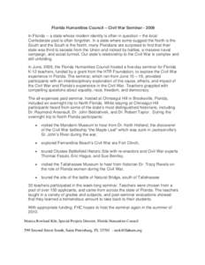 Microsoft Word - Florida Humanities Council press release.doc