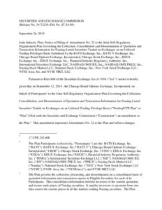 Chicago Stock Exchange / NASDAQ / Securities Exchange Act / Direct Edge / Unanimity / Financial Industry Regulatory Authority / Philadelphia Stock Exchange / International Securities Exchange / Stock market / Self-regulatory organizations / Economy of the United States / United States securities law