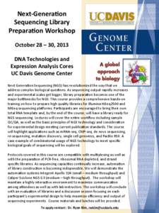 Genetics / Molecular biology / Microarrays / Sequencing / Illumina / RNA / Protein methods / Biology / DNA sequencing / Biochemistry