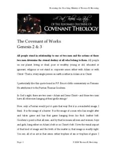 Microsoft Word - Lesson 7_The Covenant of Works...Genesis 2 & 3_2