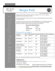 6205 N. Sheridan[removed]Berger Park Last Updated September 9, 2014