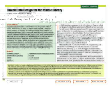 Special Section  Linked Data Design for the Visible Library Bulletin of the Association for Information Science and Technology – April/May 2015 – Volume 41, Number 4