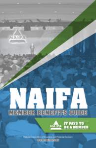 NAIFA Member Benefits Guide National Association of Insurance and Financial Advisors  www.NAIFA.org