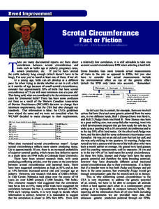 Breed Improvement  Scrotal Circumferance Fact or Fiction  Jeff Hyatt – CSA Research Coordinator