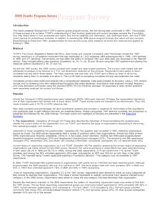 Introduction This report presents findings from TCWF’s second grants program survey, the first having been conducted in[removed]The purpose of these surveys is to increase TCWF’s understanding of how funding applicants