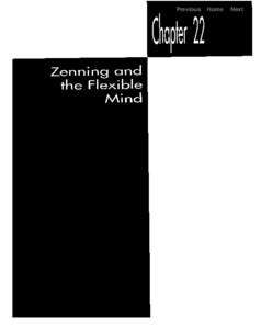 Previous  chapter 22 zenning and the flexible mind  Home