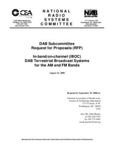 Broadcasting / Electronics / In-band on-channel / Digital Audio Broadcasting / IBiquity / National Radio Systems Committee / Radio broadcasting / AM broadcasting / Digital audio / Broadcast engineering / Digital radio / Electronic engineering